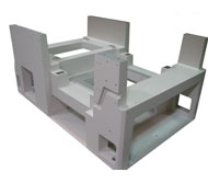 Semiconductor equipment made with polymer casting